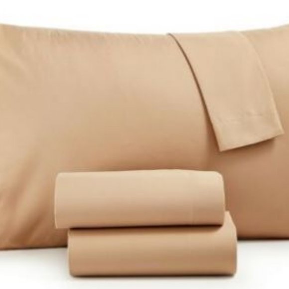 *SALE* Jessica Sanders Microfiber 4 Pc. Sheet Set, King Tan 4887 - Picture 1 of 1